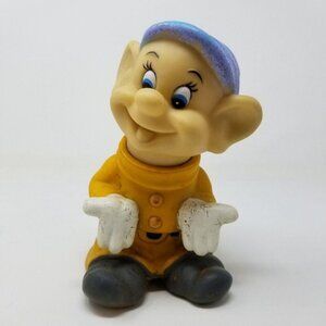 Vintage 7" Dopey Squeak Toy Snow White Dwarf Walt Disney Taiwan Works